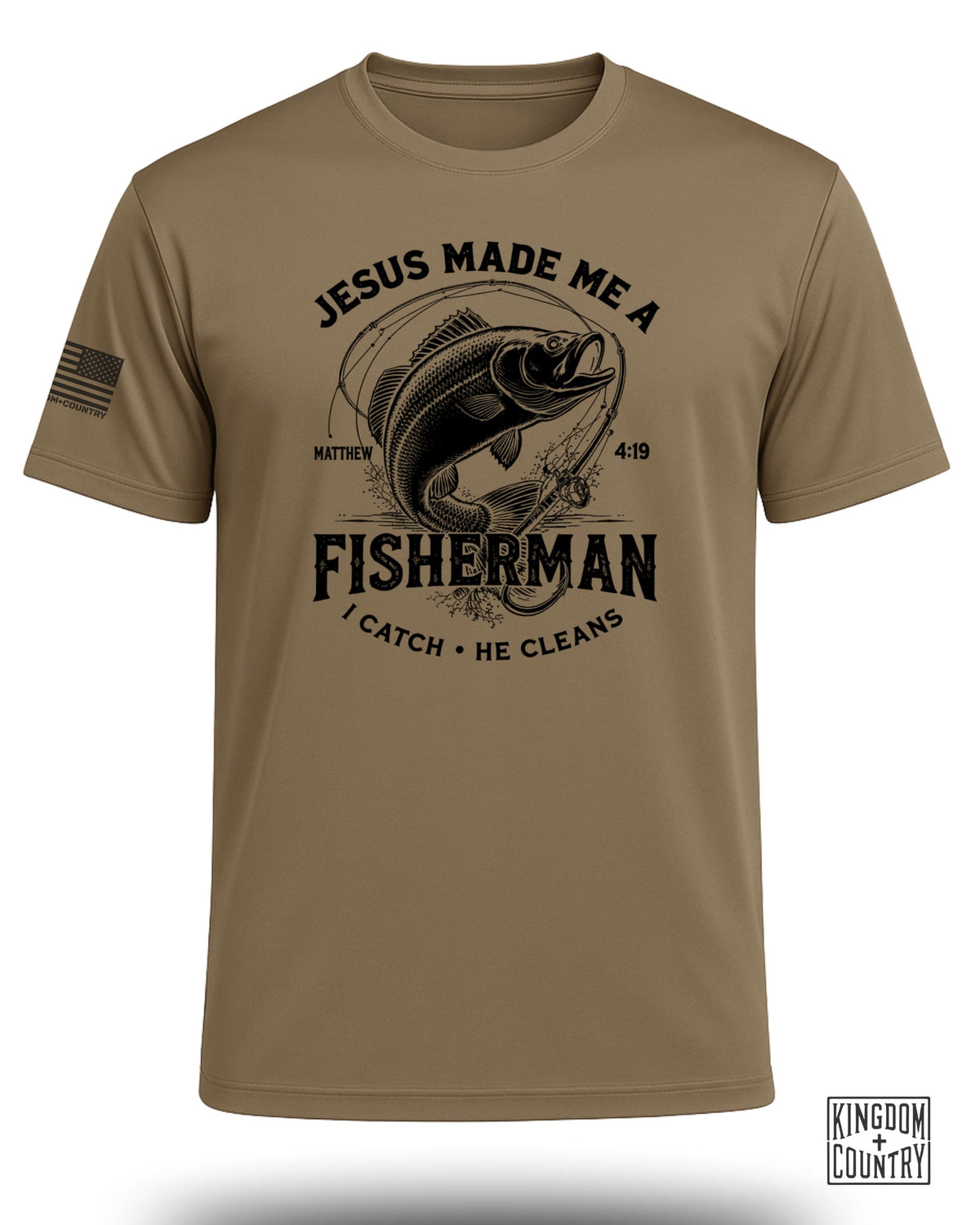 Jesus Made Me A Fisherman Performance Shirt