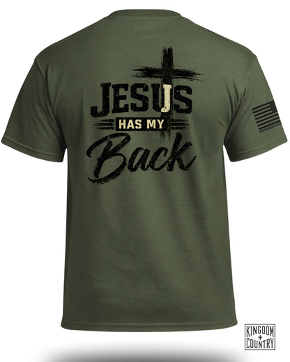 Jesus Has My Back Christian T-Shirt