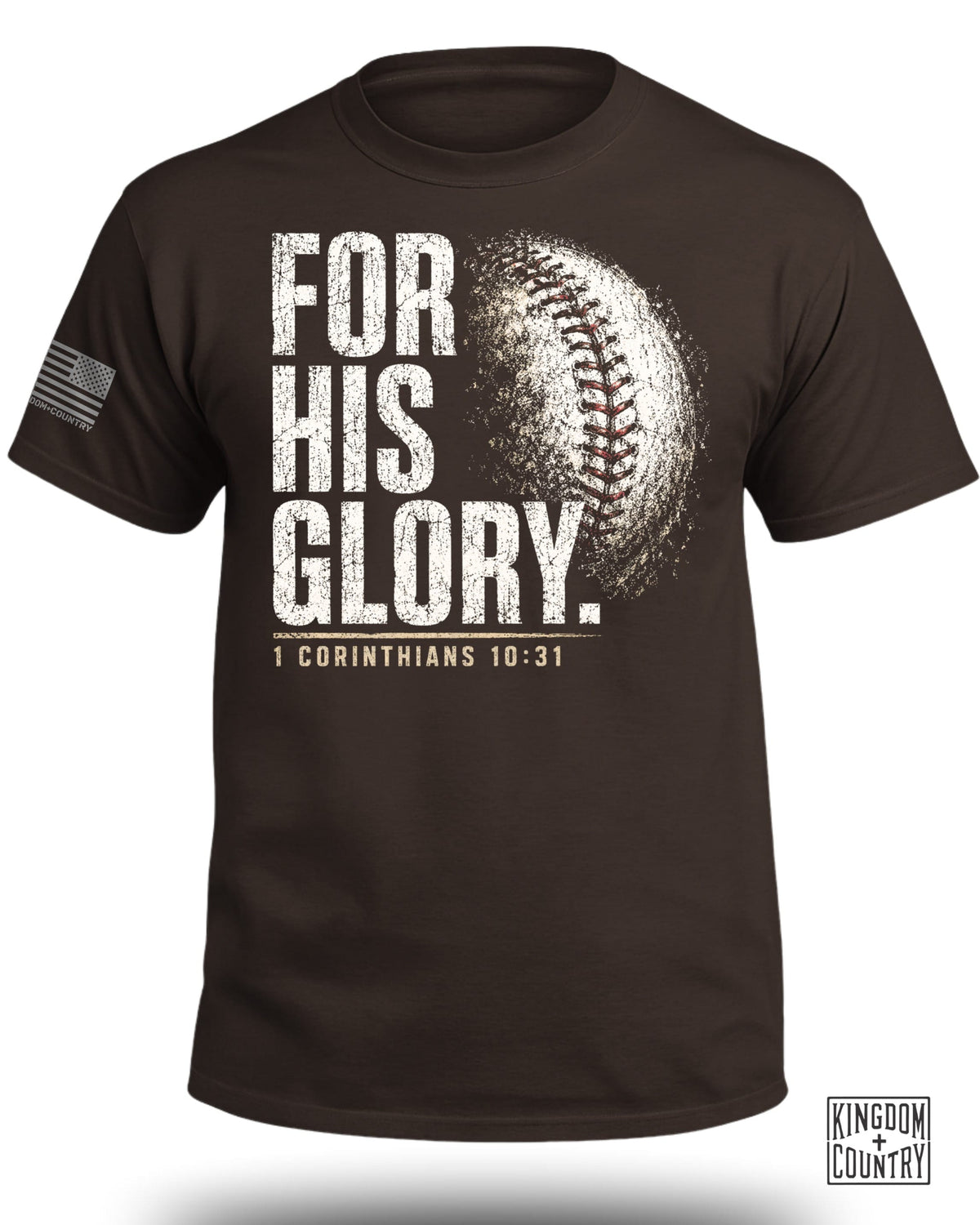 For His Glory Baseball T-Shirt