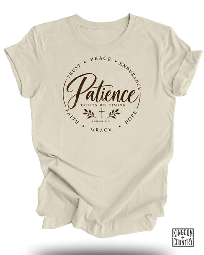 Patience Trusts His Timing T-Shirt