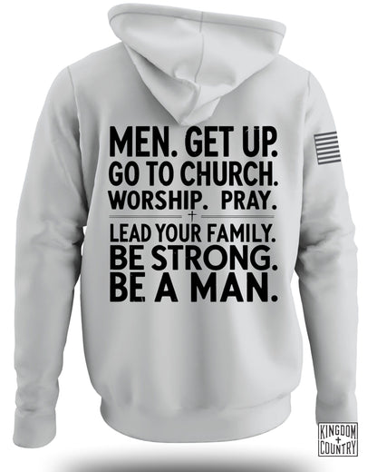 Men Get Up Hoodie