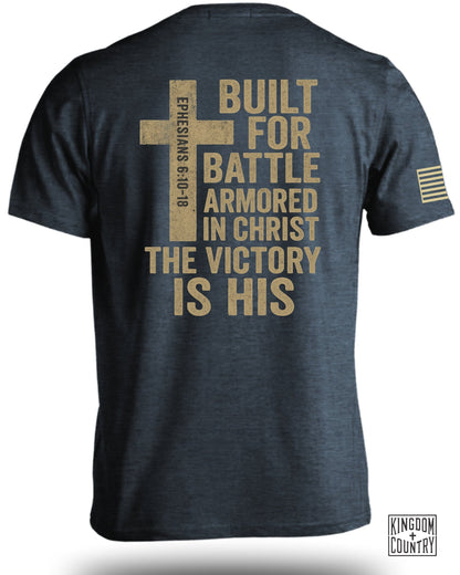 Built For Battle Armored In Christ T-Shirt