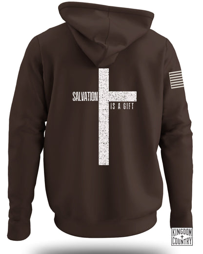Salvation is a Gift Cross Hoodie