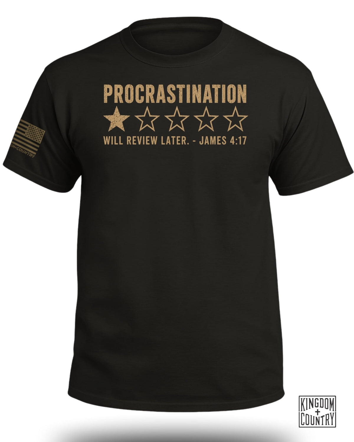 Procrastination 1 Star Rating T-Shirt