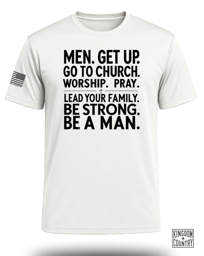 Be A Man Christian Performance Shirt
