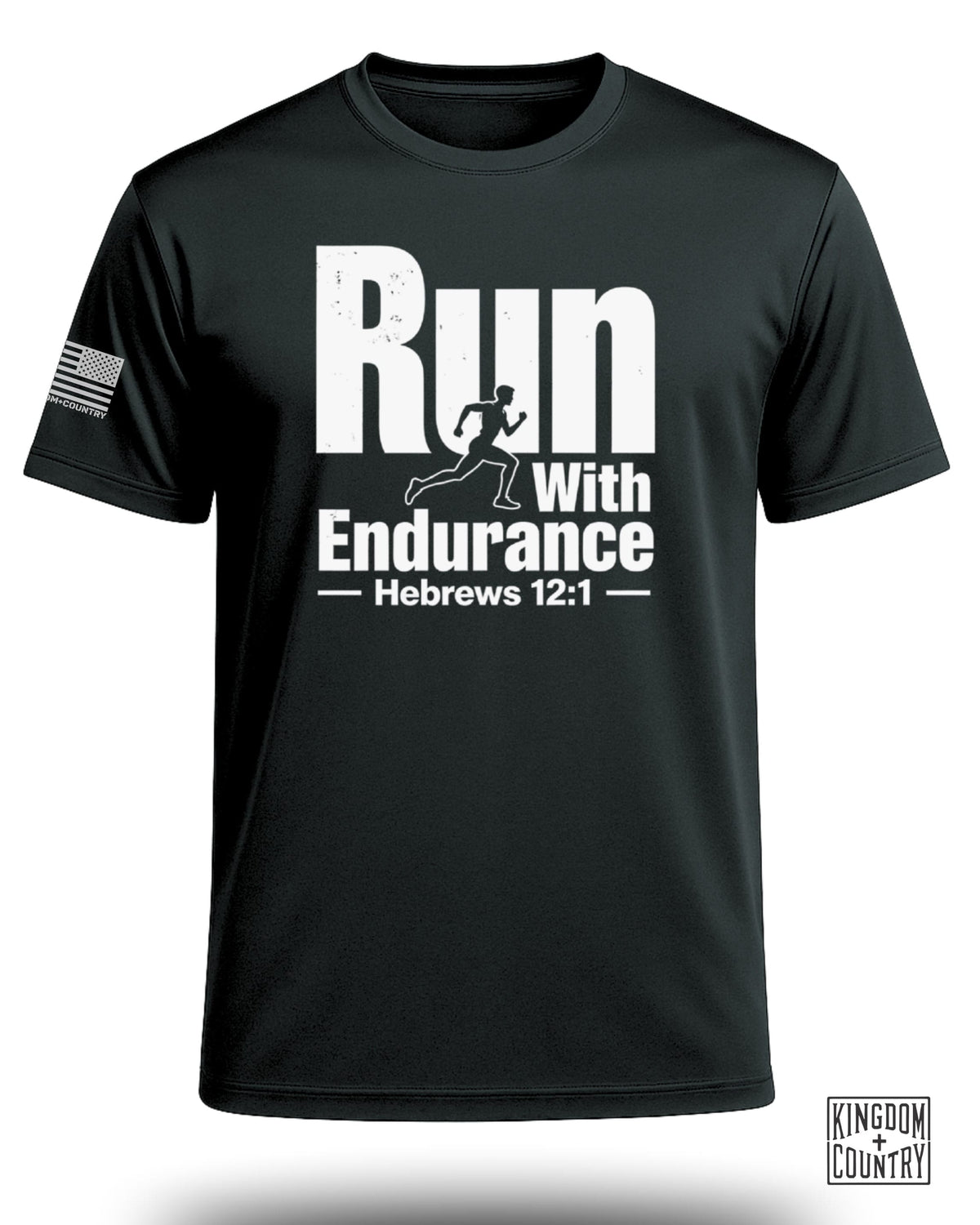 Run With Endurance Hebrews 12:1 Performance Shirt