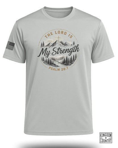 Lord Is My Strength Mountain Performance Shirt