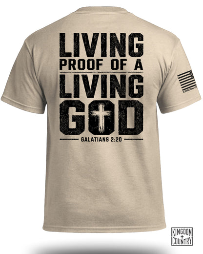 Living Proof Of A Living God Galatians 2:20 T-Shirt