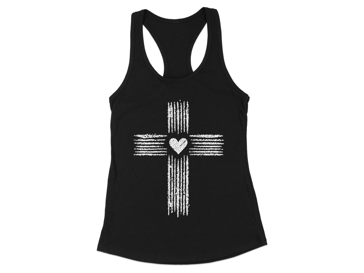 Heart Cross Racerback Tank