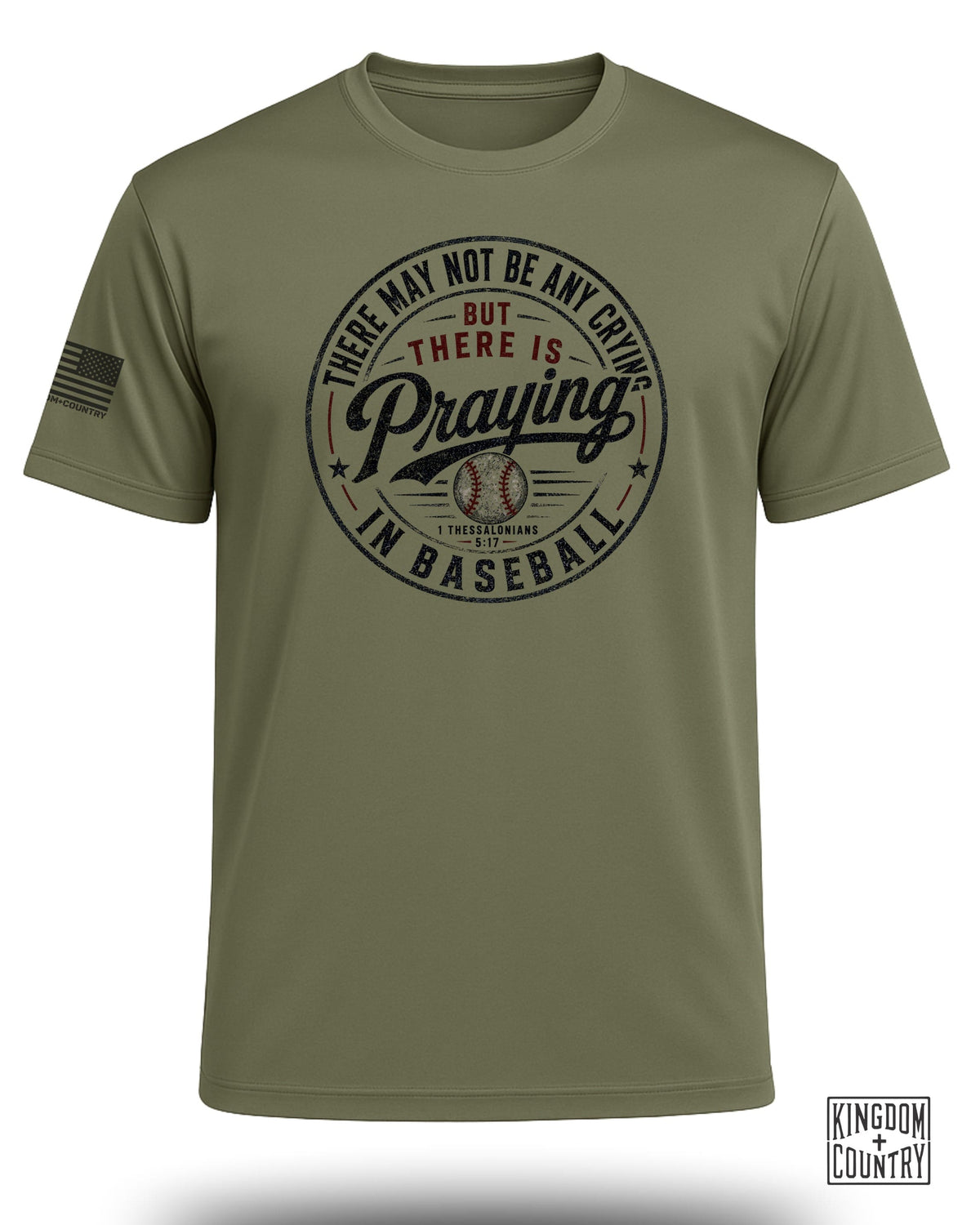 Praying in Baseball Performance Shirt