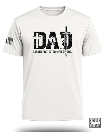 Dad: Leader, Protector, Man of God Performance Shirt