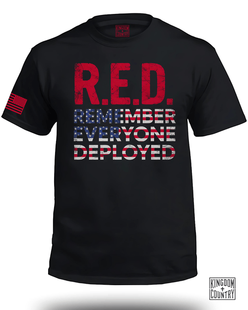 R.E.D. Remember Everyone Deployed T-Shirt