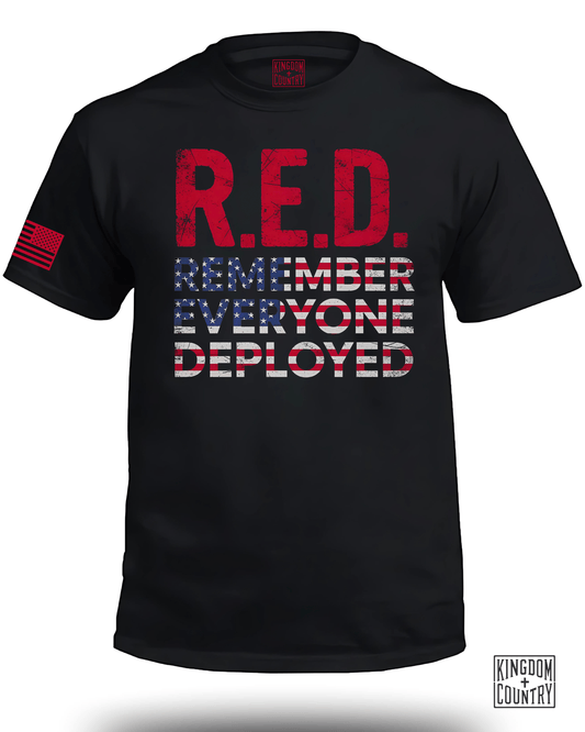R.E.D. Remember Everyone Deployed T-Shirt