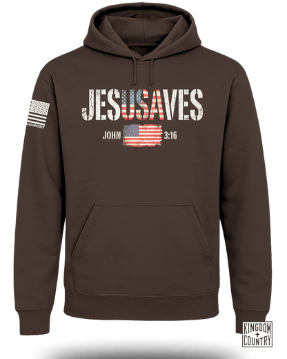 Jesus Saves Patriotic Hoodie