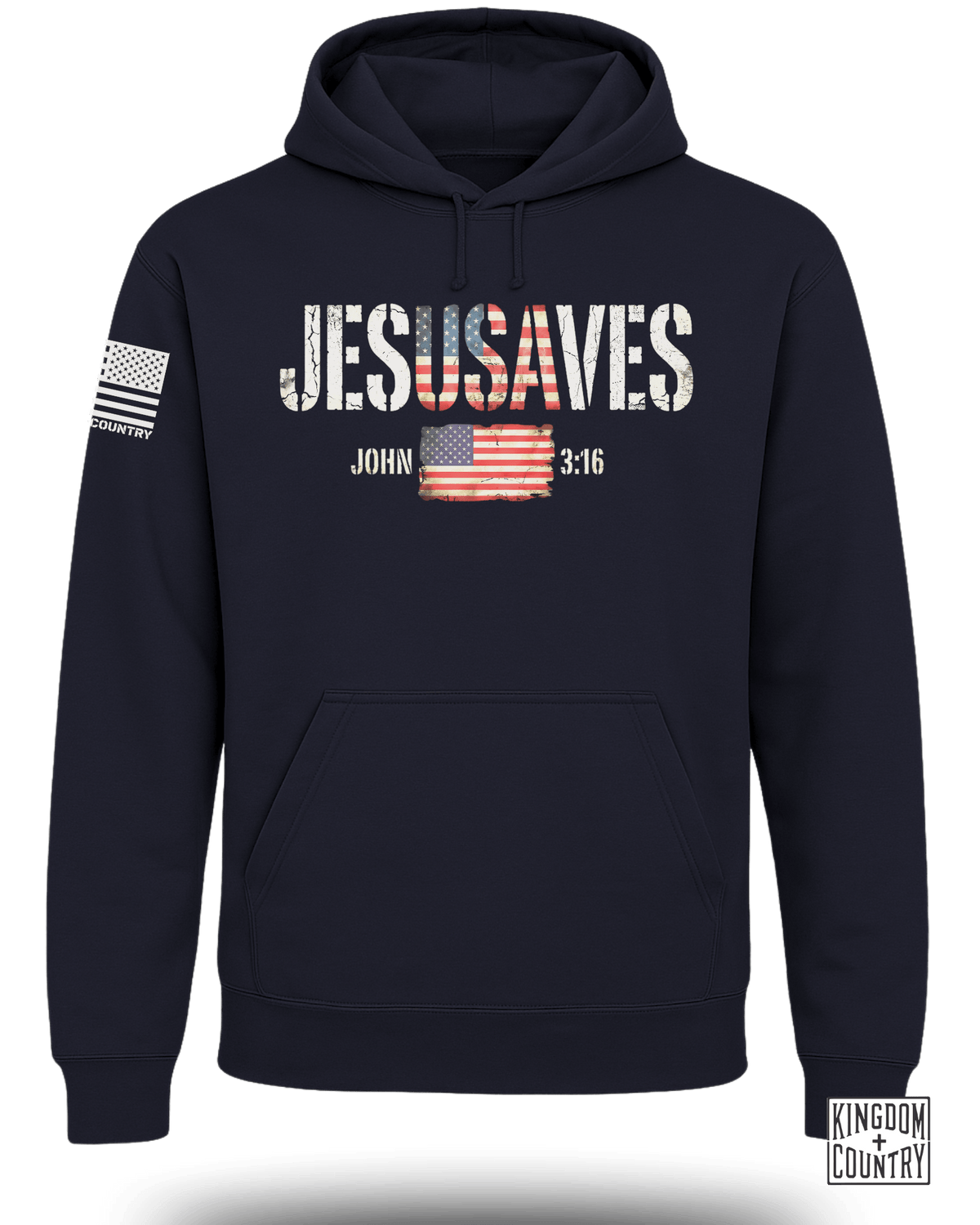 Jesus Saves Patriotic Hoodie