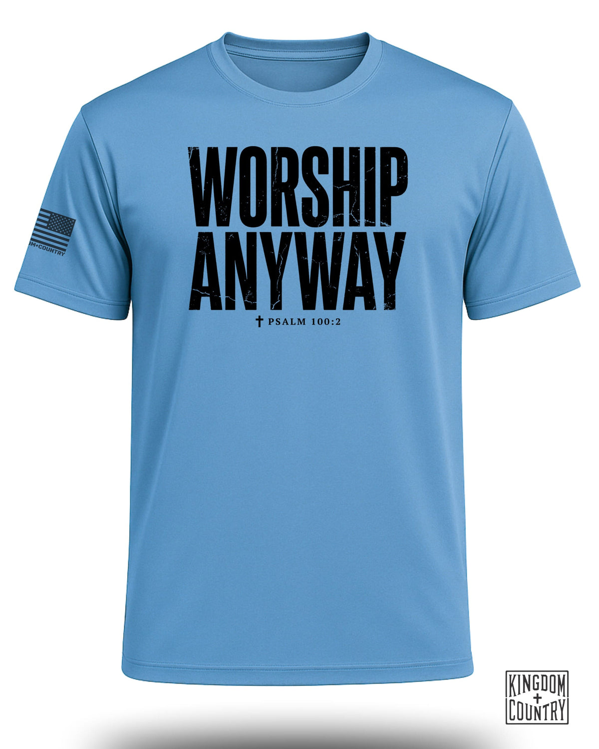 Worship Anyway Distressed Performance Shirt