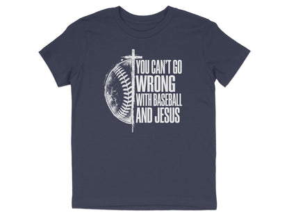 Baseball And Jesus Youth T-Shirt