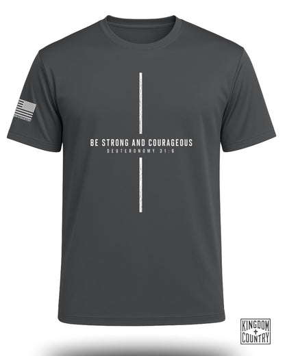 Be Strong And Courageous Performance Shirt