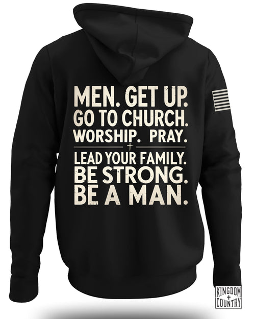 Men Get Up Hoodie