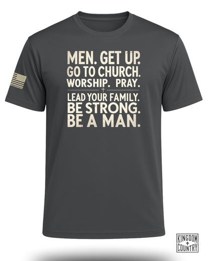Be A Man Christian Performance Shirt