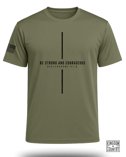 Be Strong And Courageous Performance Shirt