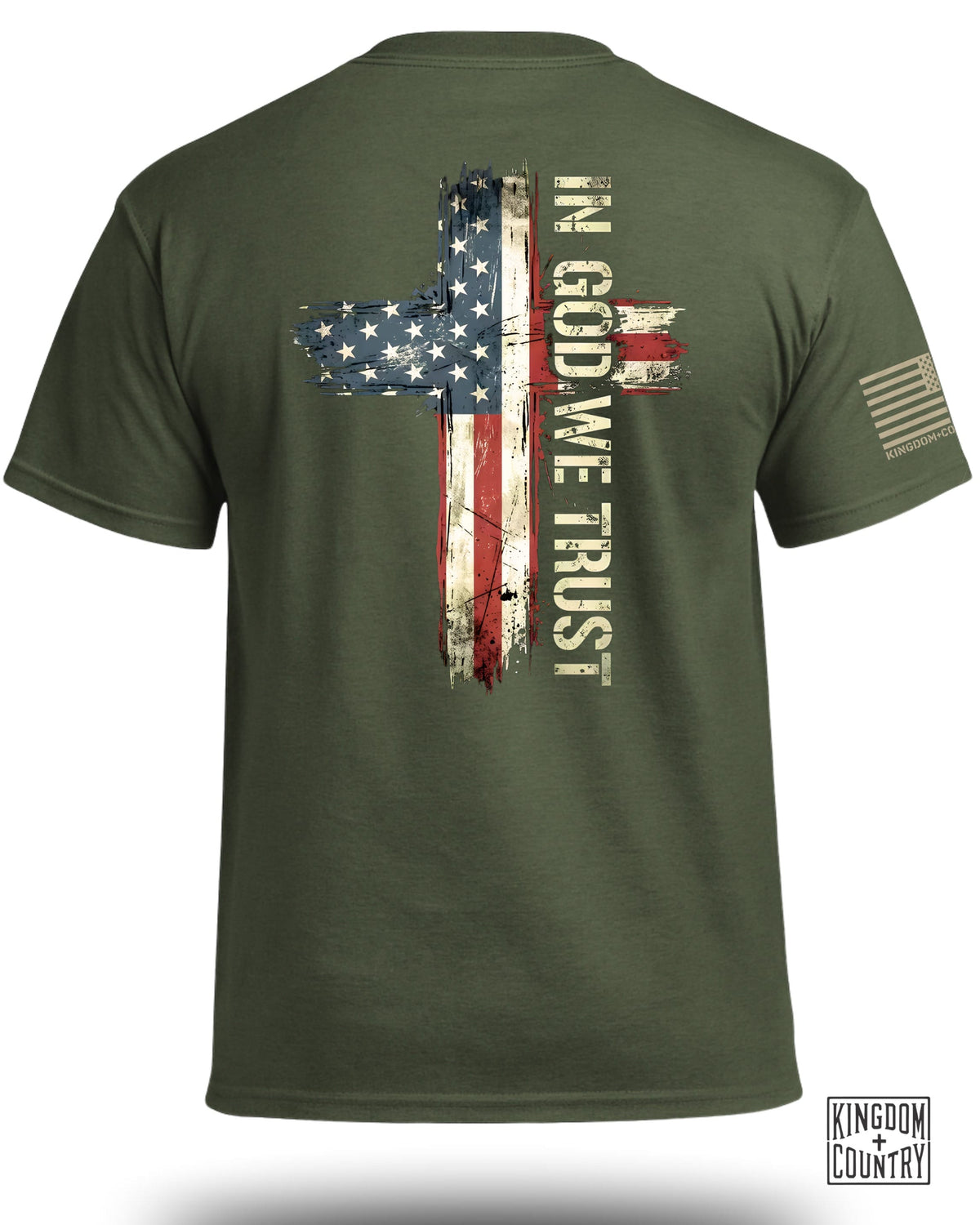 In God We Trust Distressed Flag T-Shirt