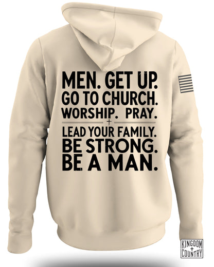 Men Get Up Hoodie
