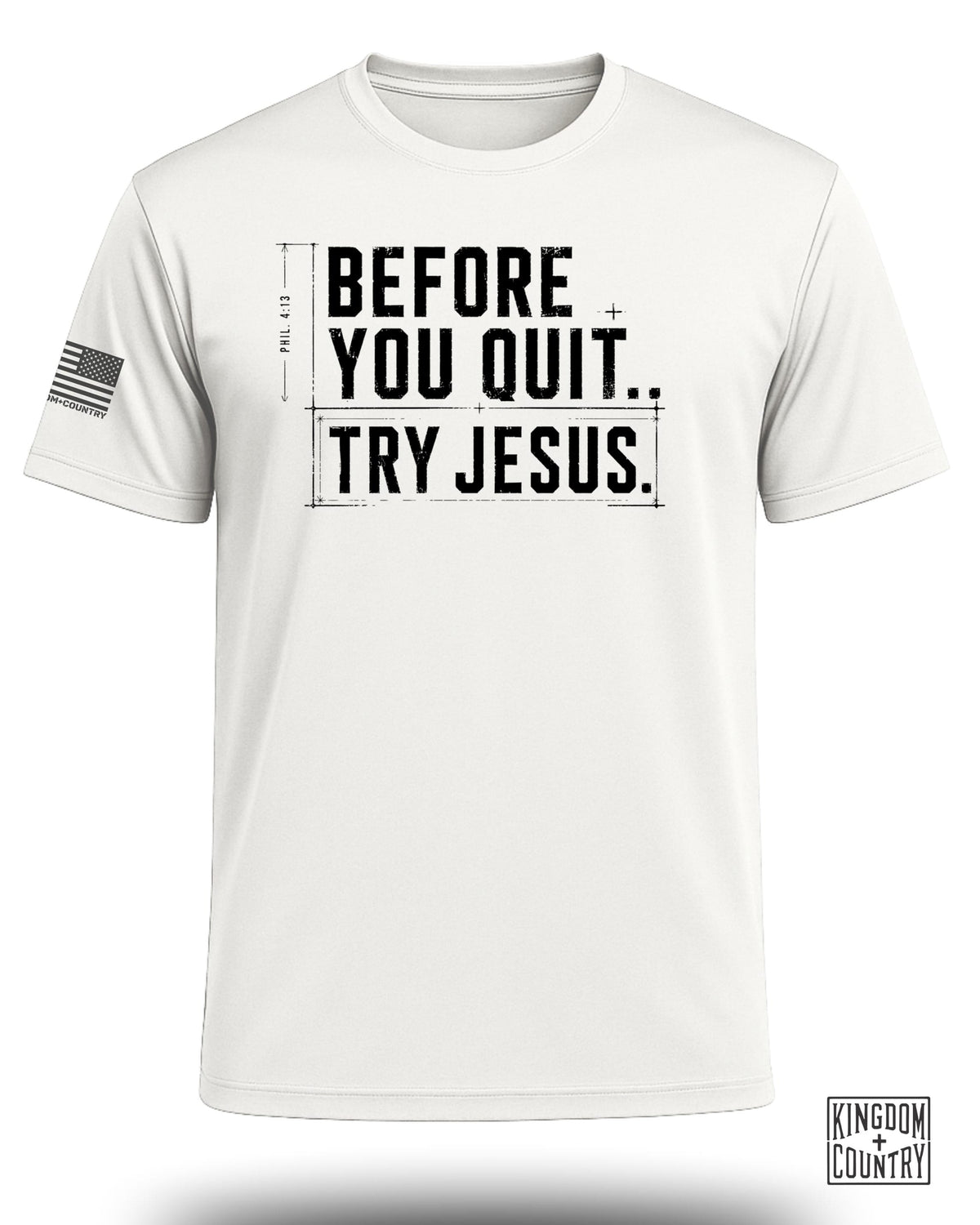 Try Jesus Blueprint Performance Shirt