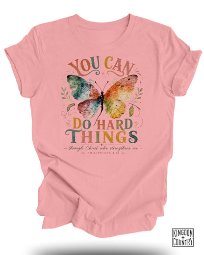You Can Do Hard Things Philippians 4:13 T-Shirt