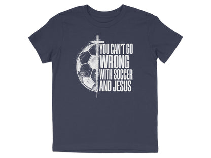 Soccer And Jesus Youth T-Shirt