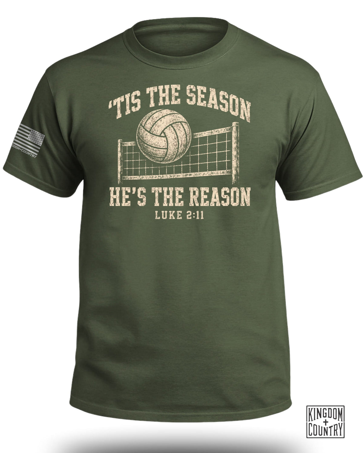 'Tis The Season He's The Reason - Volleyball T-Shirt