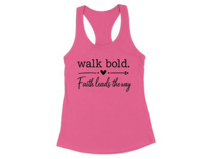 Faith Leads The Way Racerback Tank