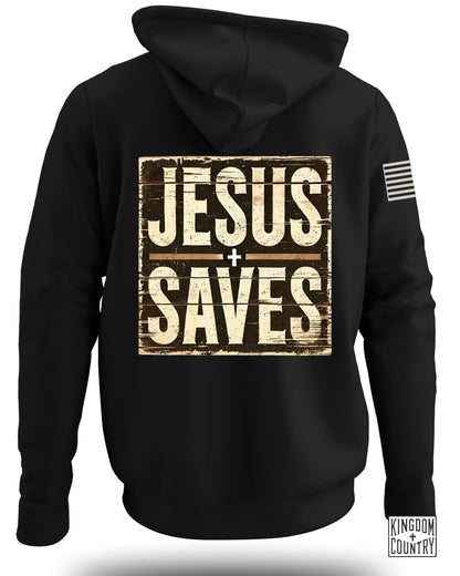 Jesus Saves Graphic Hoodie