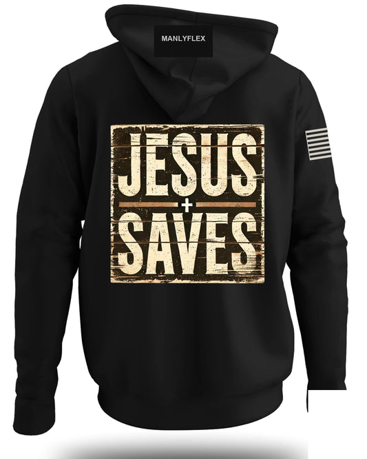 Jesus Saves Graphic Hoodie