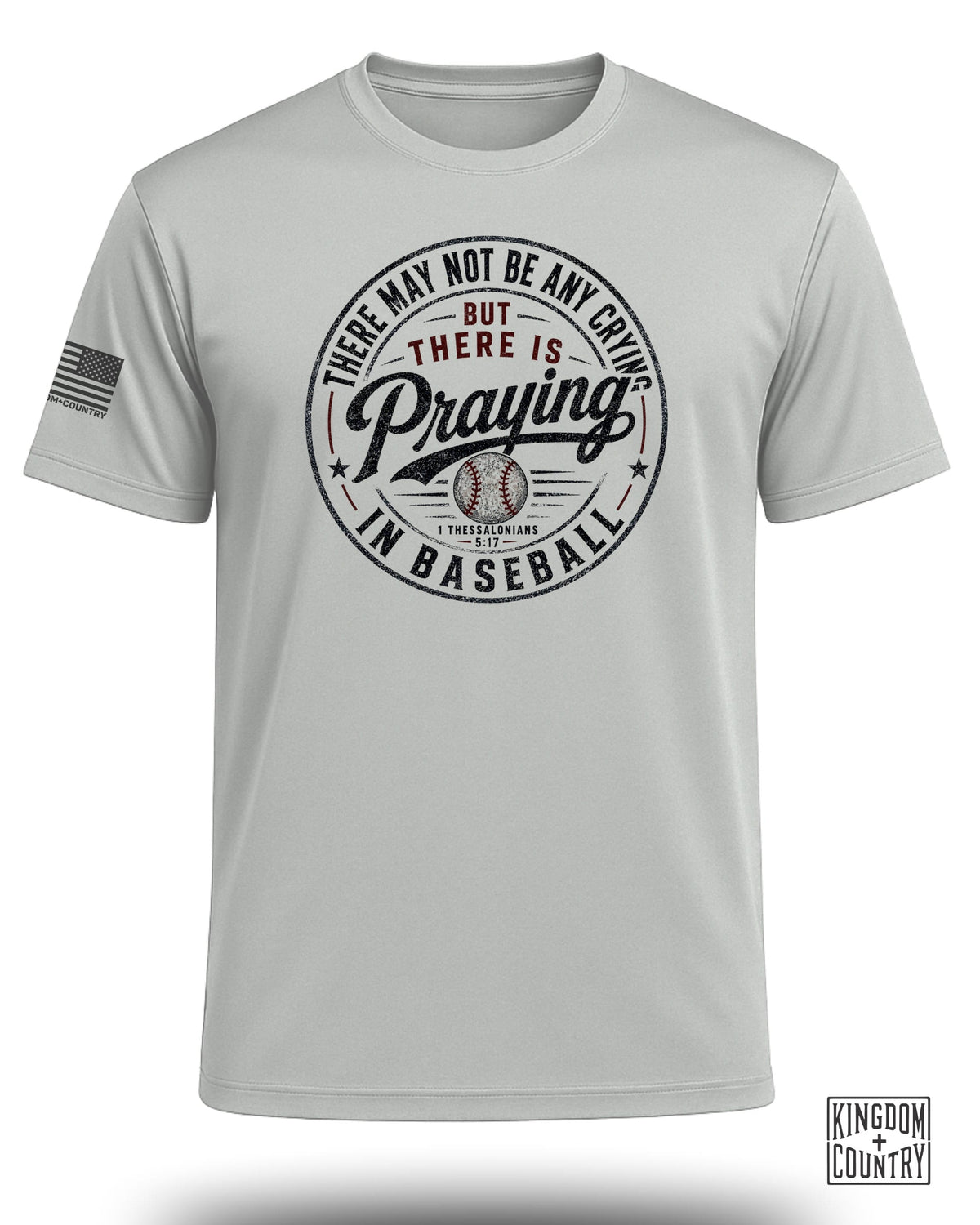 Praying in Baseball Performance Shirt
