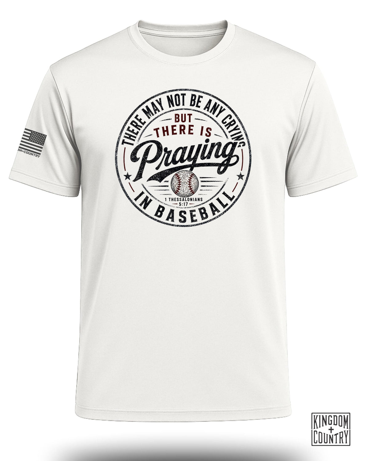 Praying in Baseball Performance Shirt
