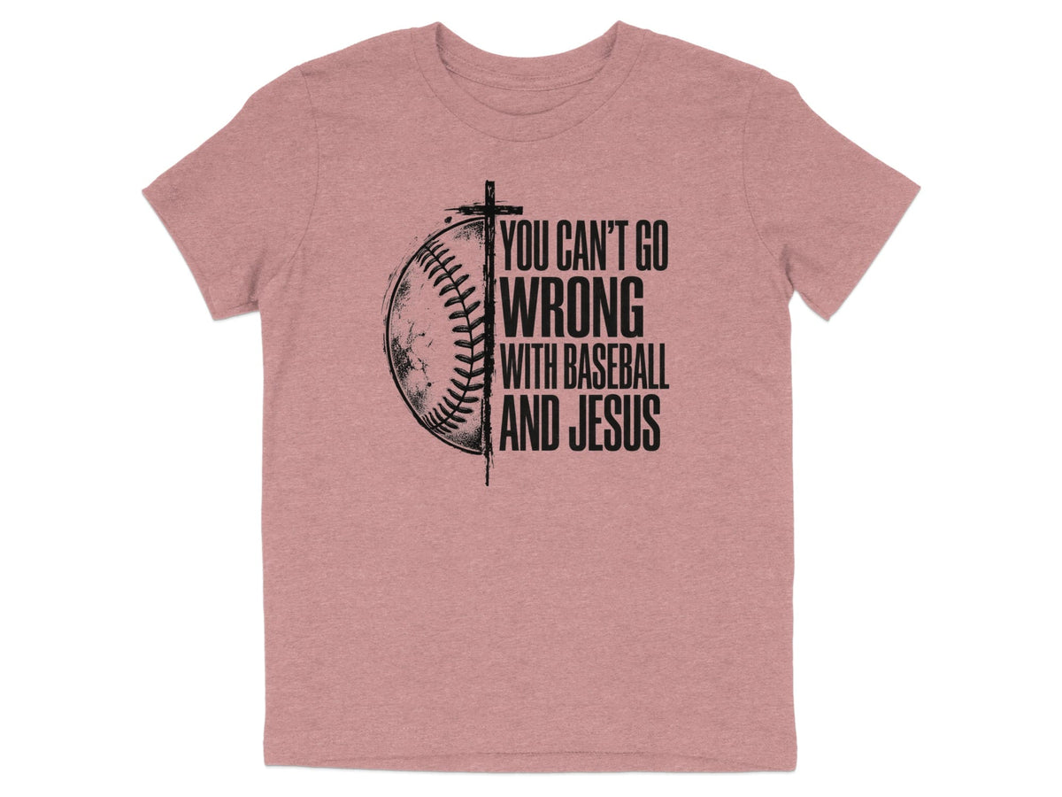 Baseball And Jesus Youth T-Shirt