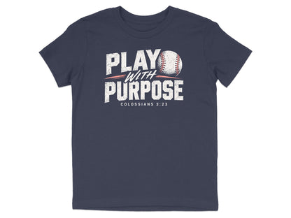 Play With Purpose Baseball Youth T-Shirt