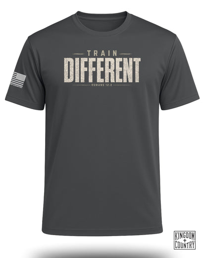 Train Different Romans 12:2 Performance Shirt