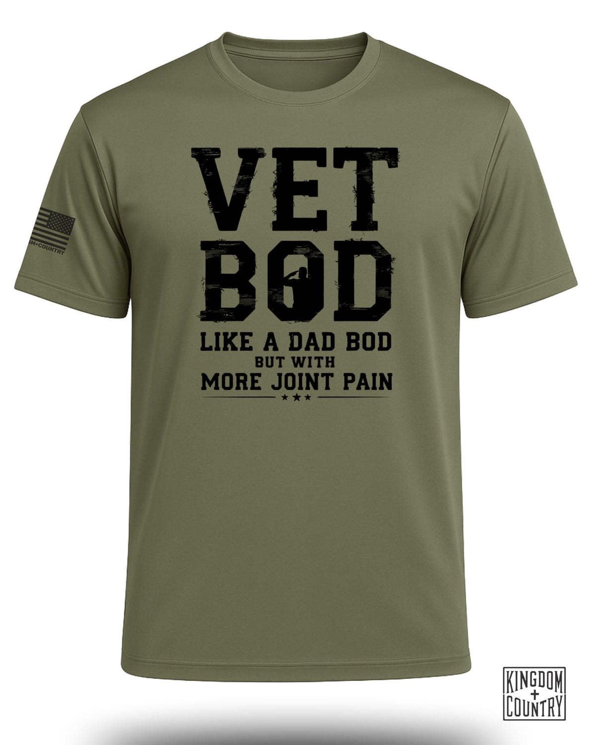 Vet Bod Veteran Humor Performance Shirt