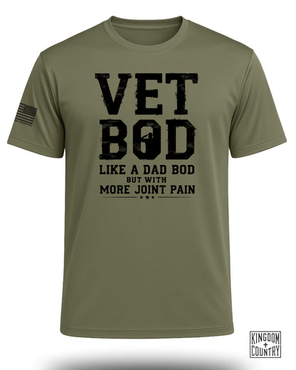 Vet Bod Veteran Humor Performance Shirt