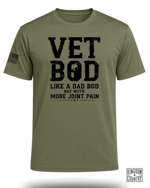 Vet Bod Veteran Humor Performance Shirt