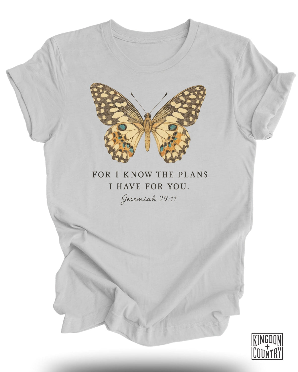 For I Know The Plans I Have For You Butterfly T-Shirt