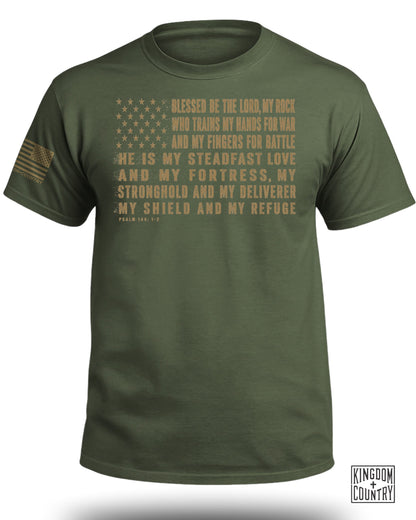 Blessed Be The Lord Flag T-Shirt