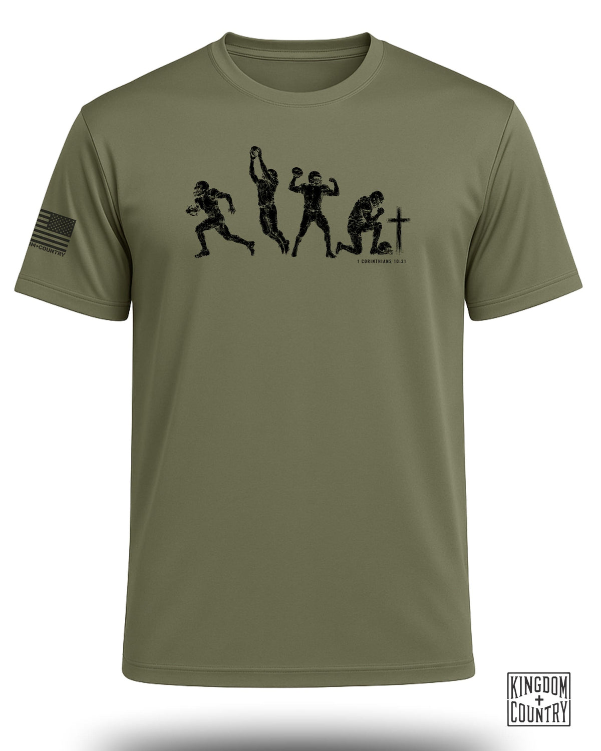 Gridiron Faith 1 Corinthians 10:31 Performance Shirt
