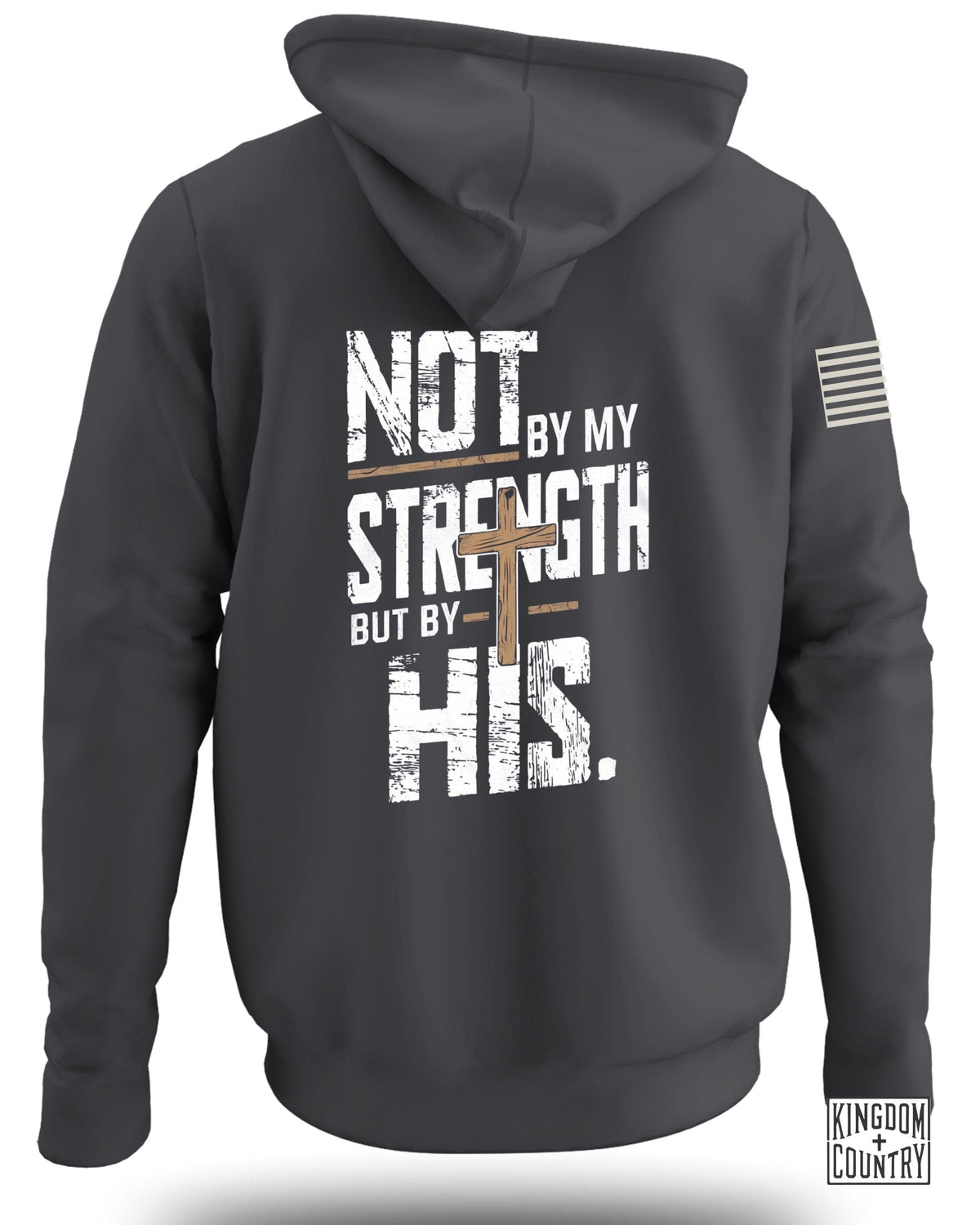 Not by My Strength Graphic Hoodie