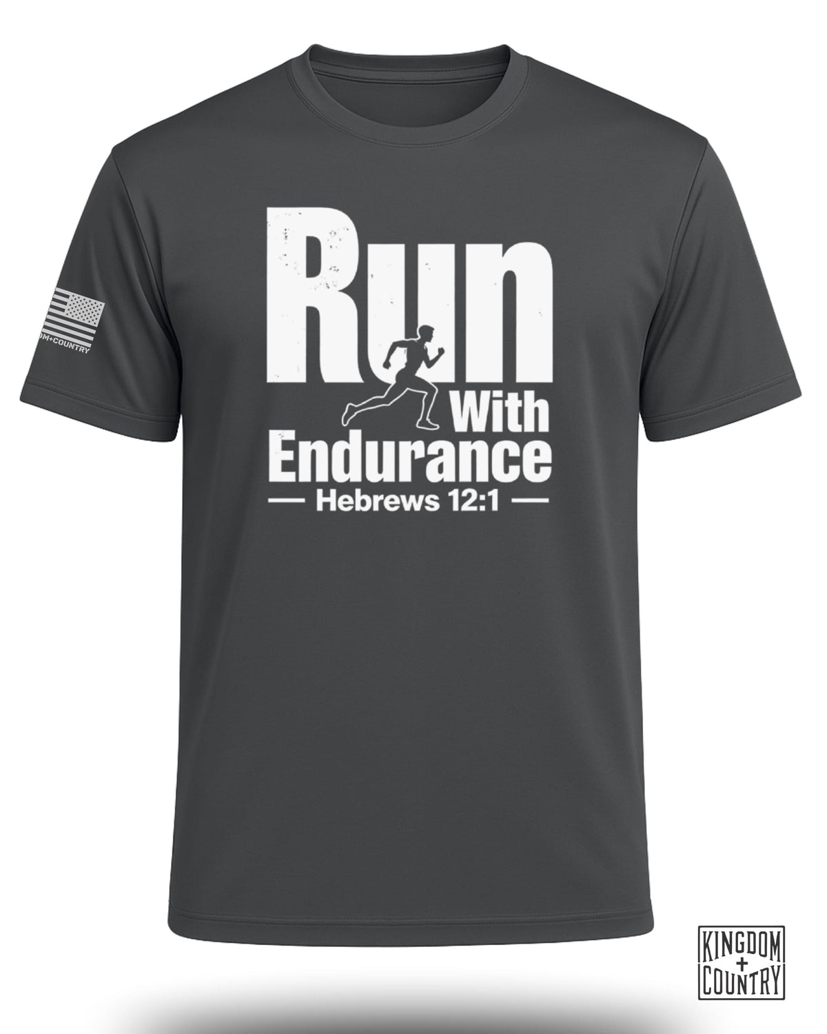 Run With Endurance Hebrews 12:1 Performance Shirt