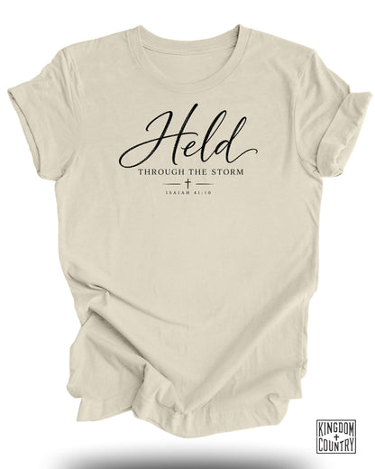 Held Through Storm T-Shirt