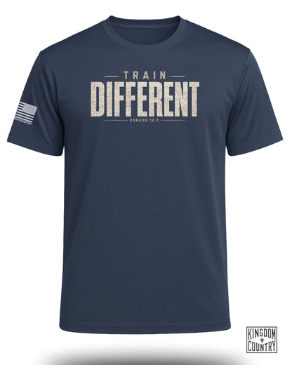 Train Different Romans 12:2 Performance Shirt