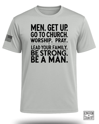 Be A Man Christian Performance Shirt